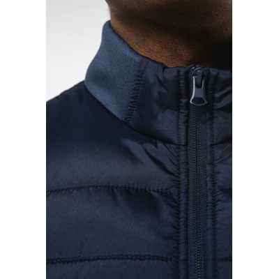 Men's bi-material bodywarmer